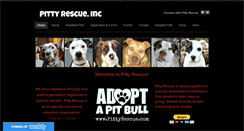Desktop Screenshot of pittyrescue.com